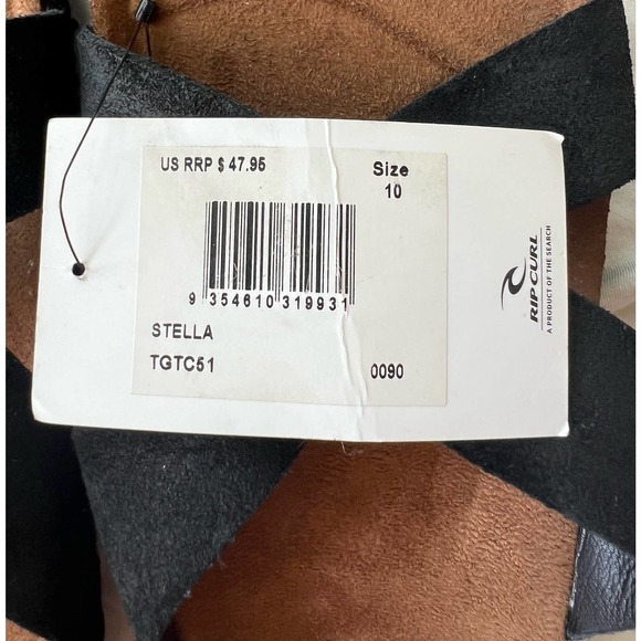 Womens Rip Curl Stella slip on sandals size 10 Black - Picture 3 of 13